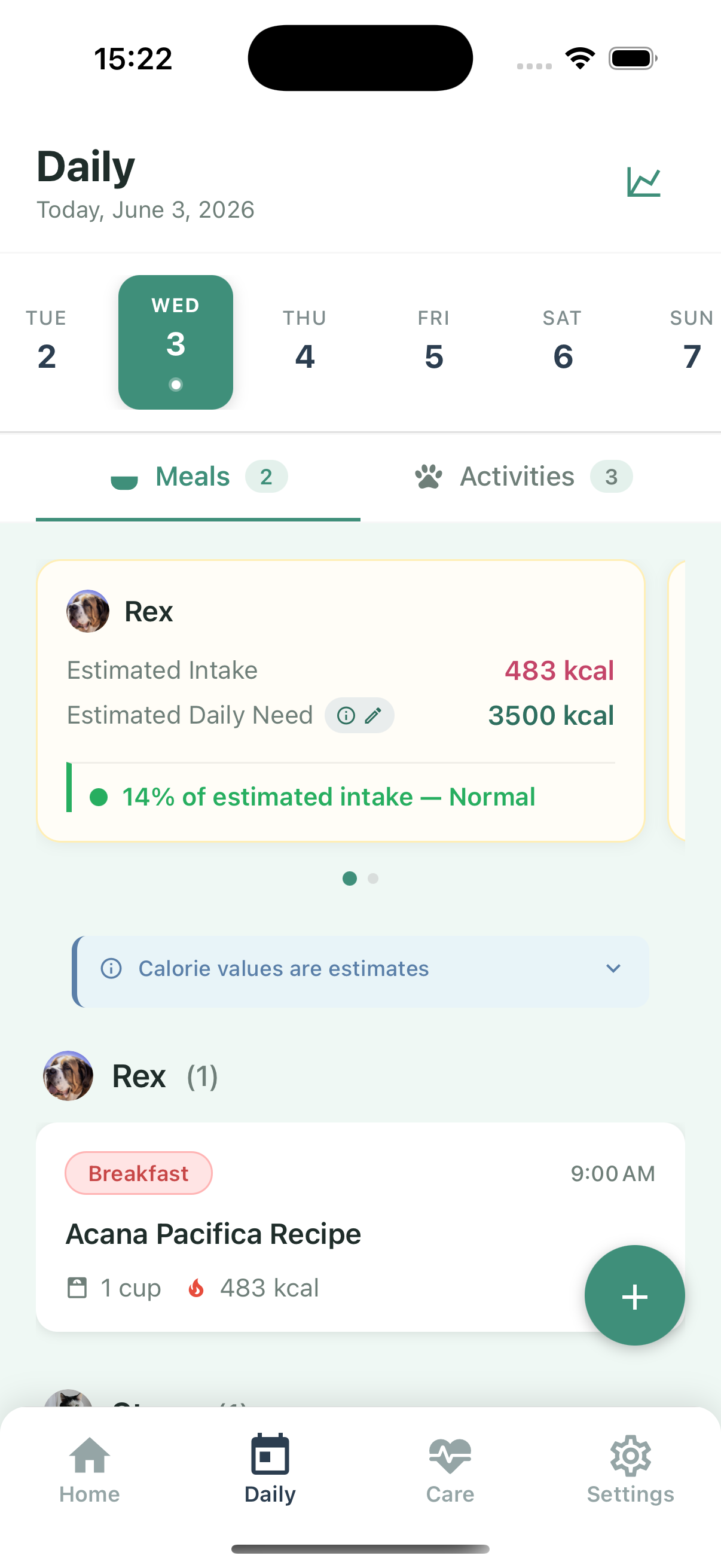 PetGoLife daily meals and nutrition